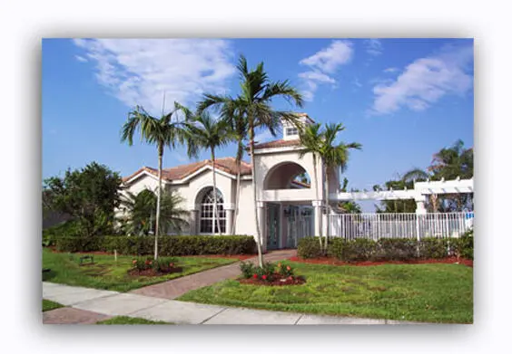 Gated community entrance 2 at 2451 ARAGON Boulevard 1, Sunrise