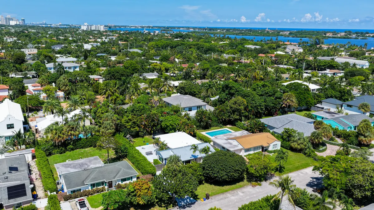 Aerial at 341 Ellamar Road, West Palm Beach