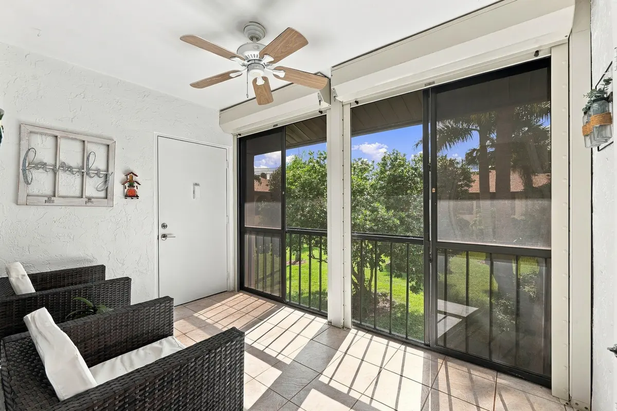 Covered patio at 313 PINE RIDGE Circle C-2, Greenacres