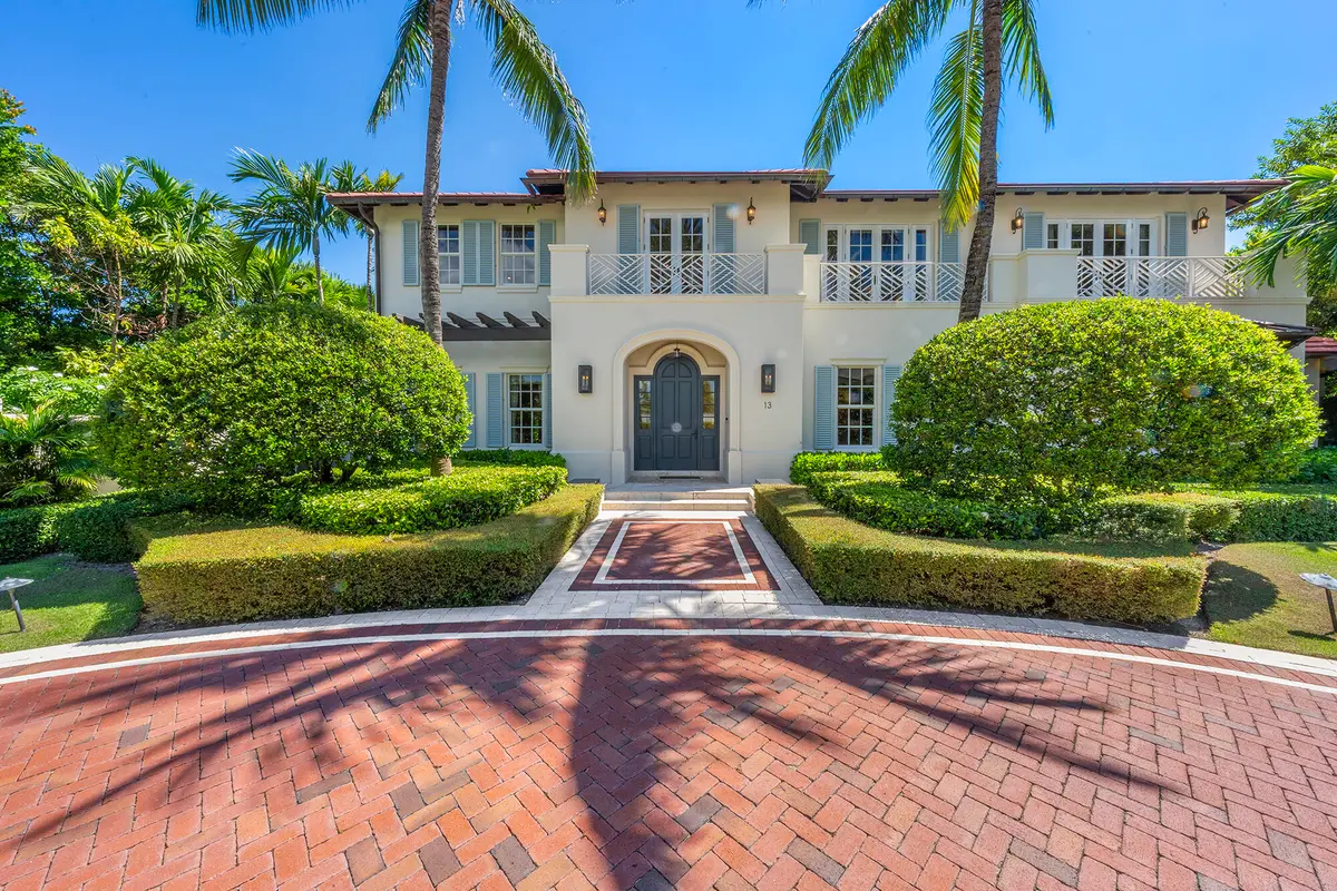 1 - Exterior Front Door at 13 Via Vizcaya, Palm Beach
