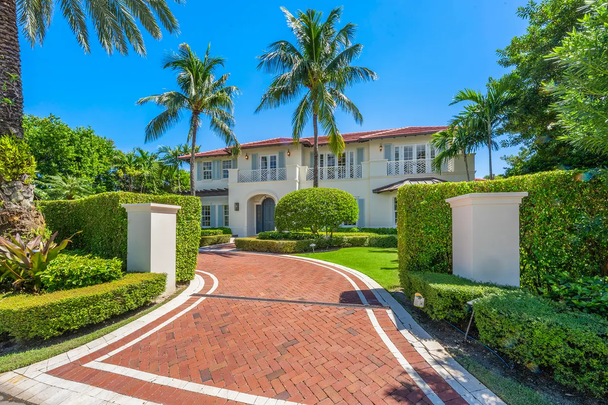 2 - Exterior Front at 13 Via Vizcaya, Palm Beach