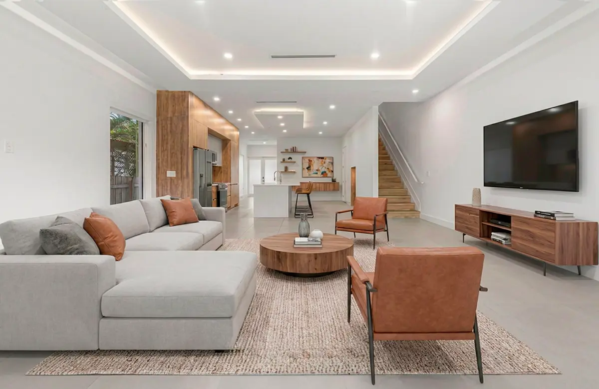 Main Living Area - Staged at 1720 SW 20th Street, Fort Lauderdale