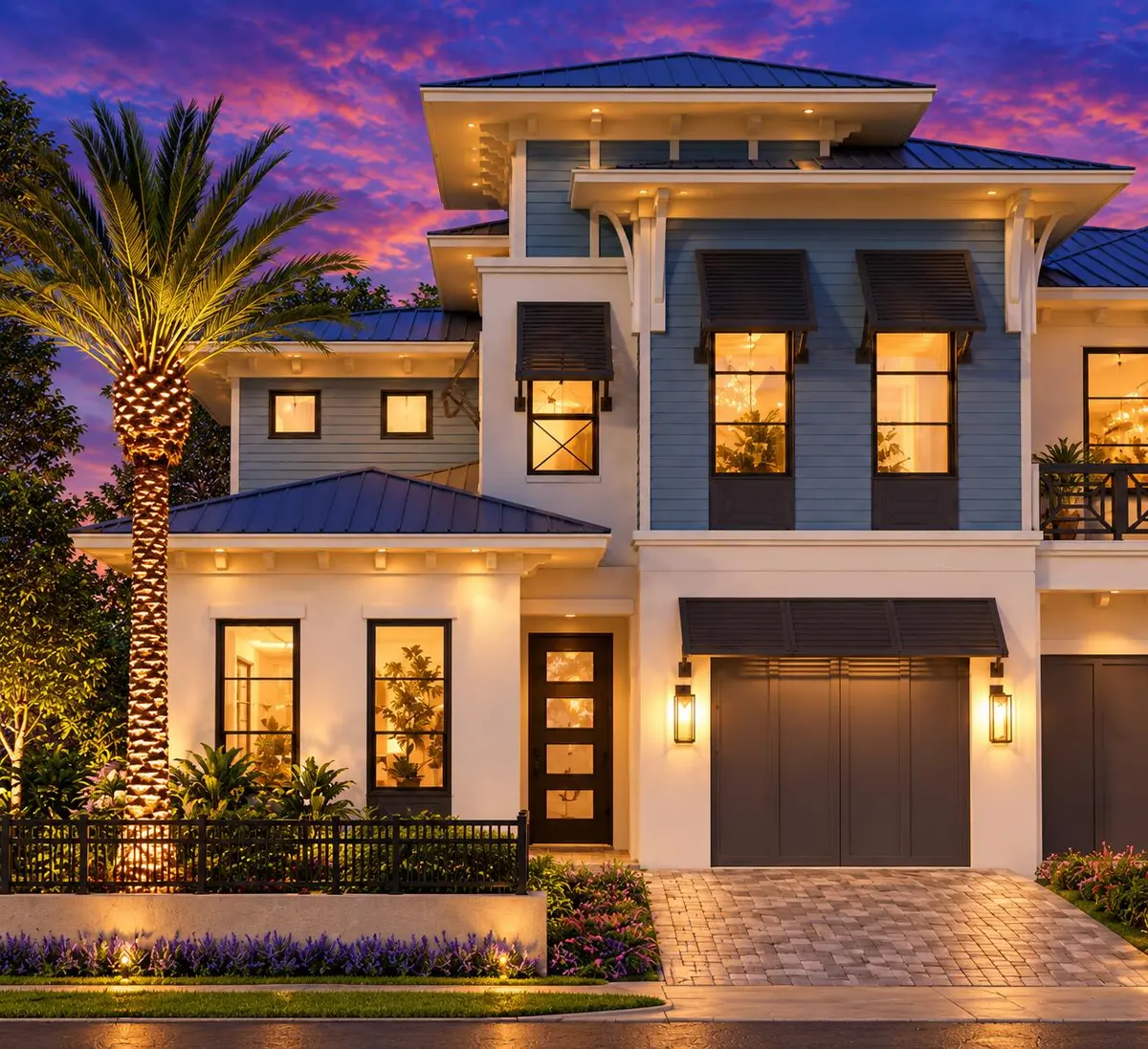 Front 2 Twilight at 8686 SE Mars Street, Hobe Sound