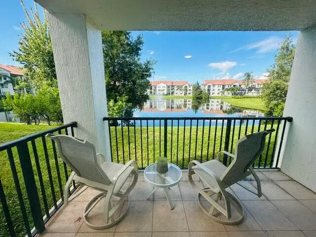 Covered Patio View at 902 Villa Circle, Boynton Beach