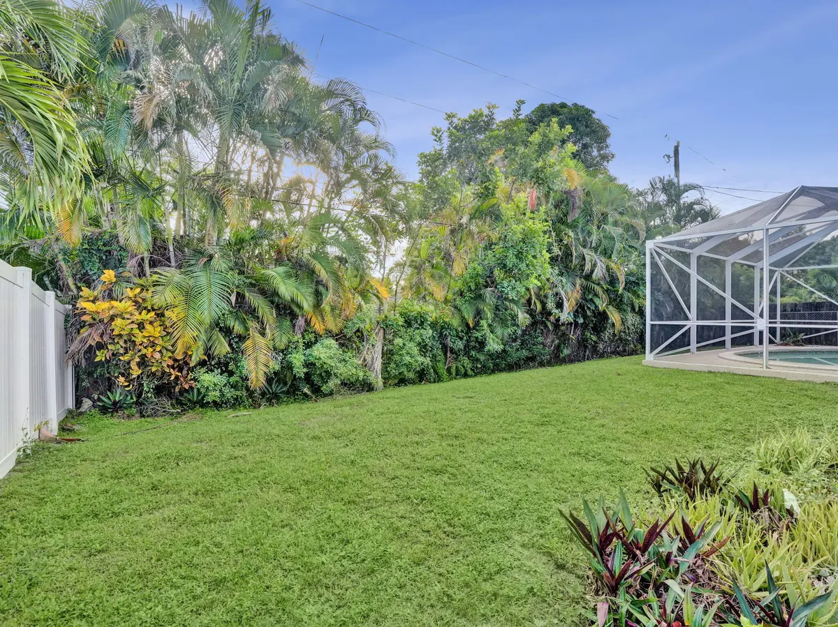 large backyard at 4850 NW 5TH Terrace, Boca Raton