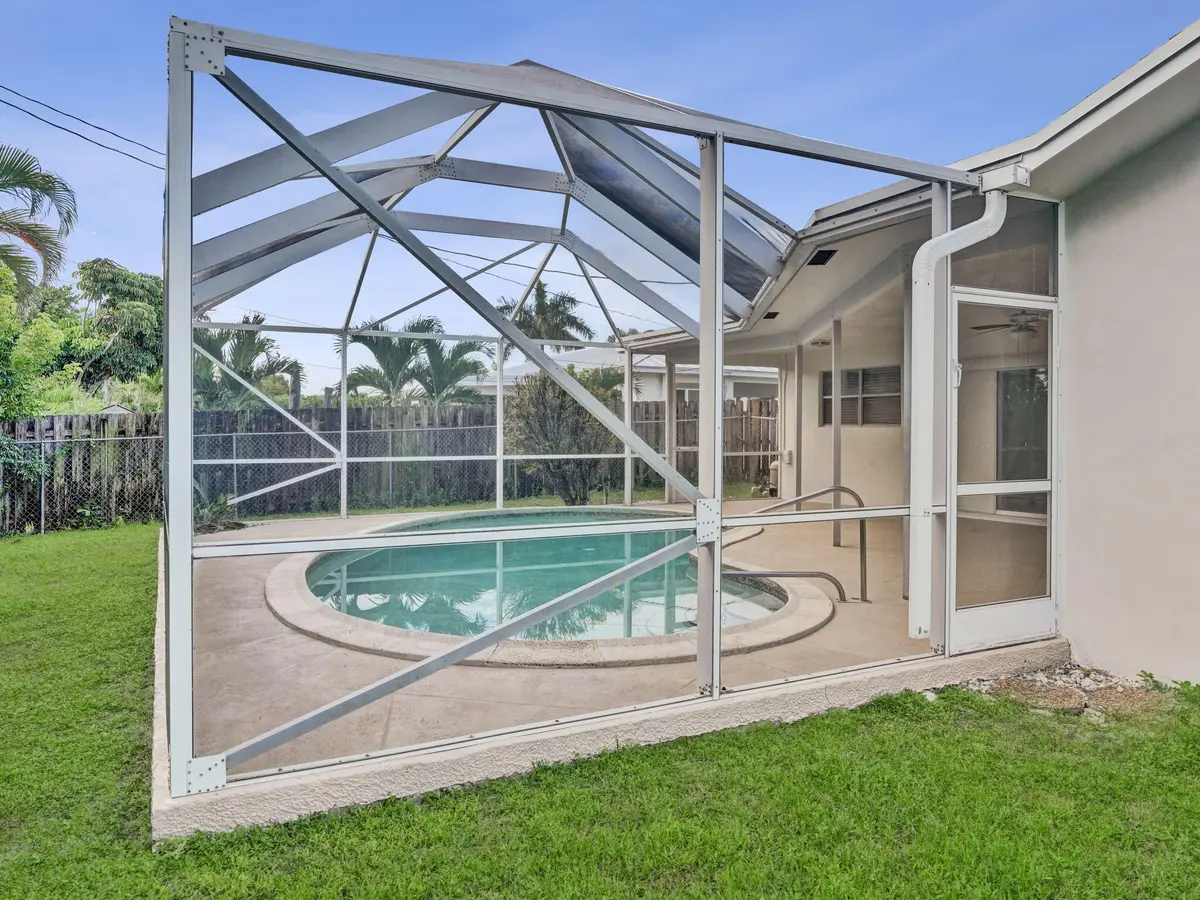 screen enclosure at 4850 NW 5TH Terrace, Boca Raton