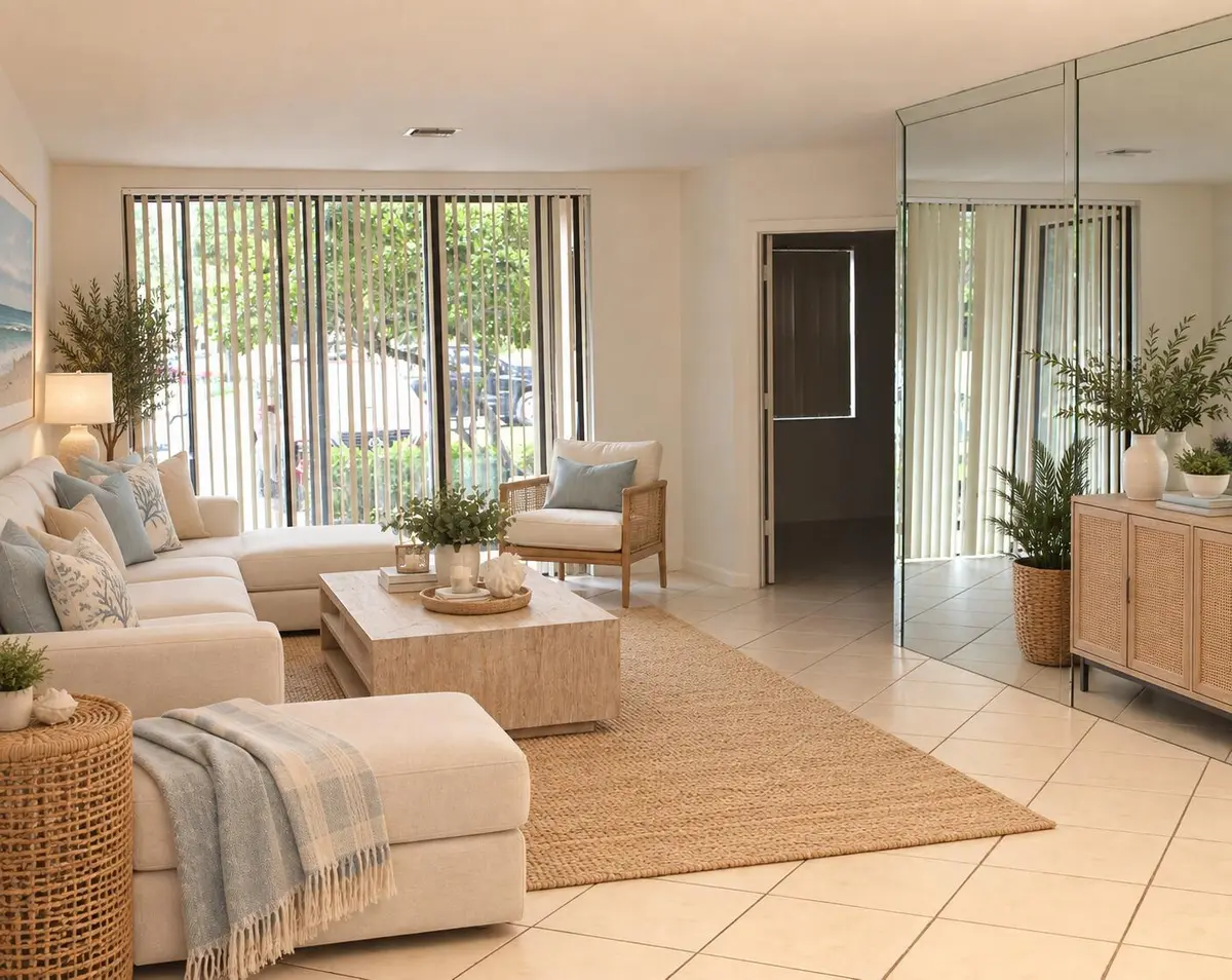 Modern Coastal Living Room Retreat at 4450 NW 30TH Street 111, Coconut Creek