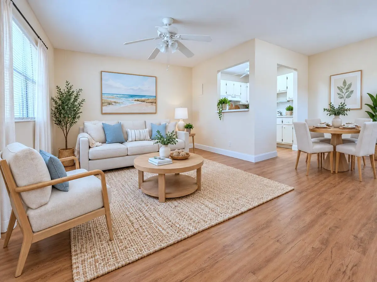 Living/Dining at 139 SAXONY C, Delray Beach