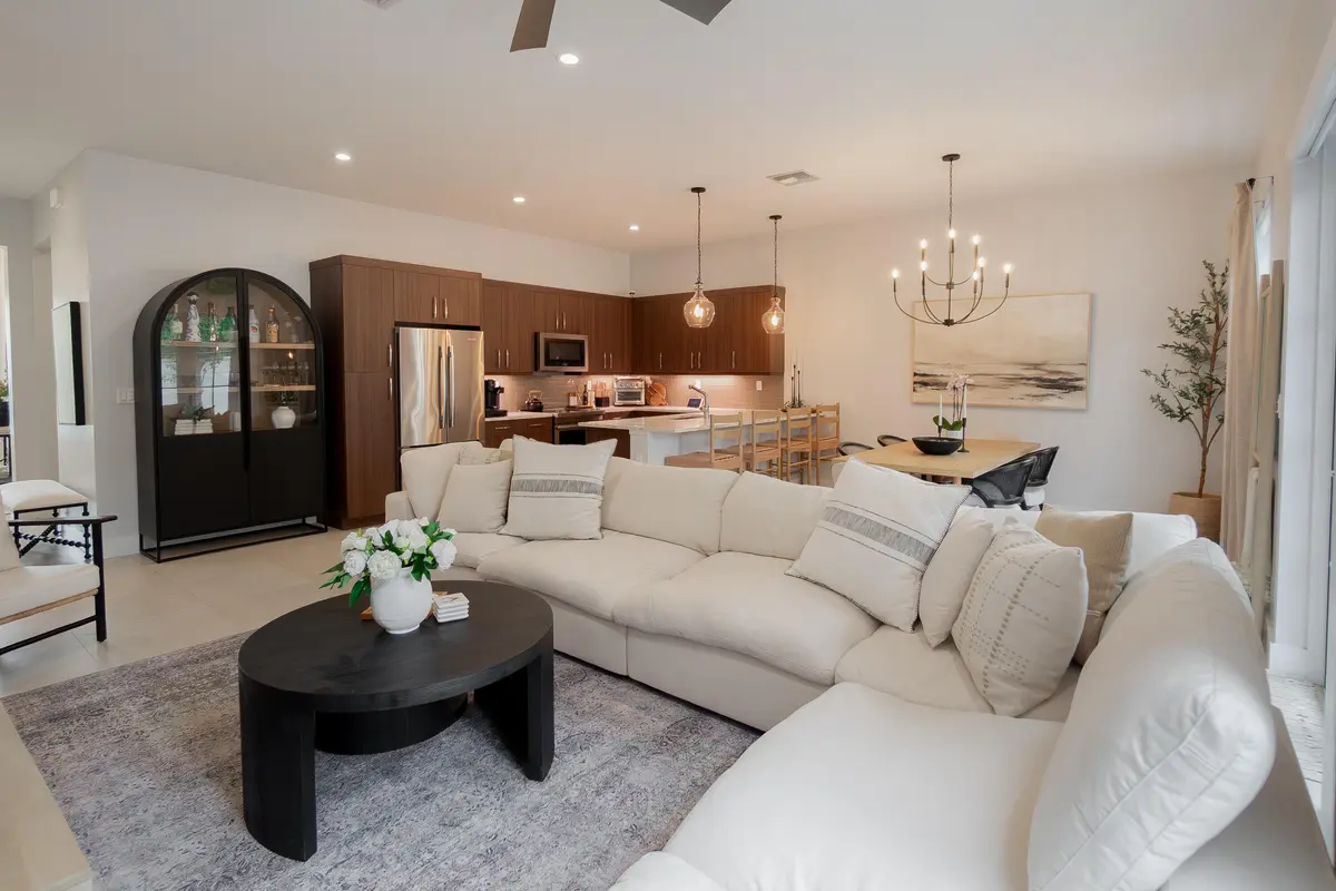 Tons of natural light in living space at 918 St George Boulevard, Delray Beach