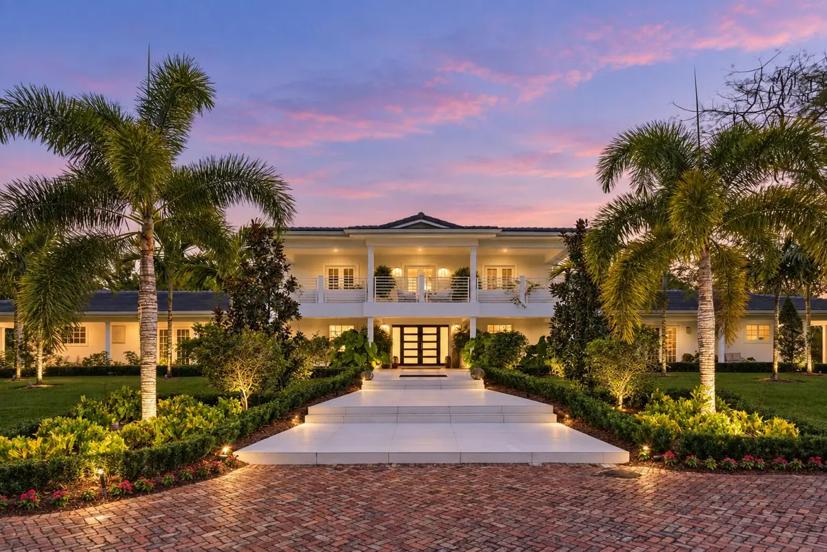 Luxury Home at Lavender Blue Twilight at 13920 Stirling Road, Southwest Ranches