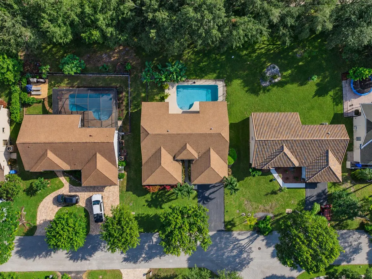Aerial View Middle Home at 5258 NW 51ST Court, Coconut Creek