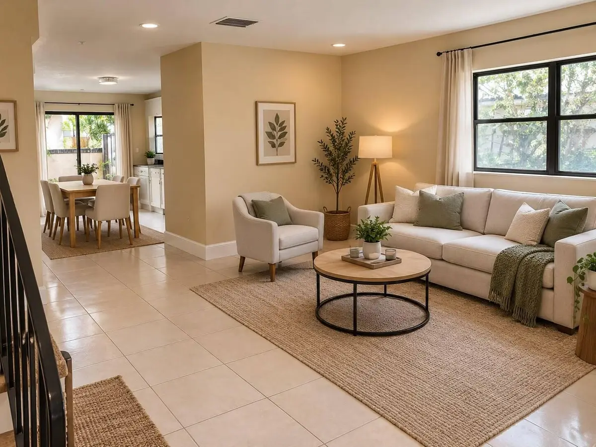 Living room at 8603 NW 35TH Street, Coral Springs