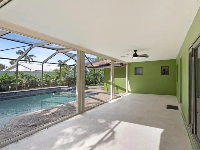 Pool patio area at 1705 Ashby Road, Juno Beach