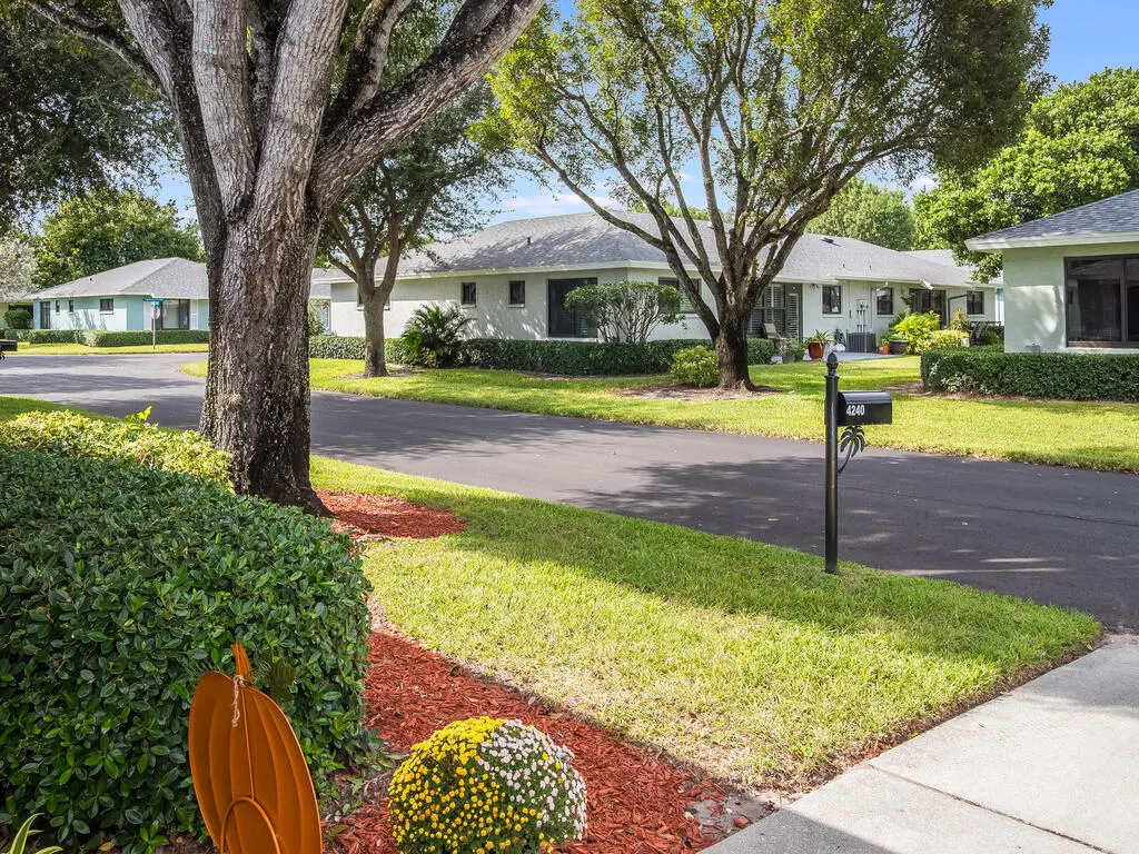 View from Front at 4240 Mango Tree Court B, Boynton Beach
