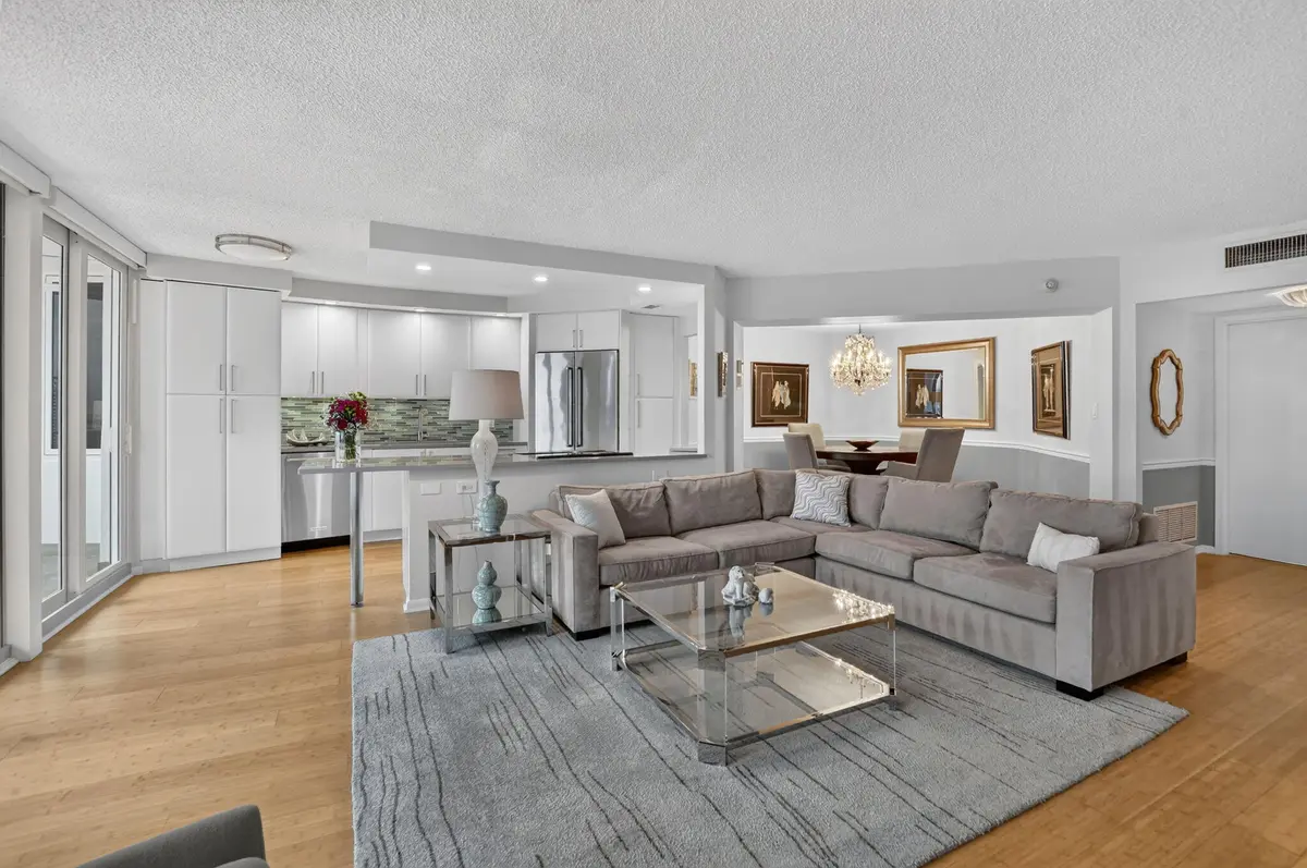 Living Rm, Kitchen, Dining Rm at 550 S Ocean Boulevard 2209, Boca Raton
