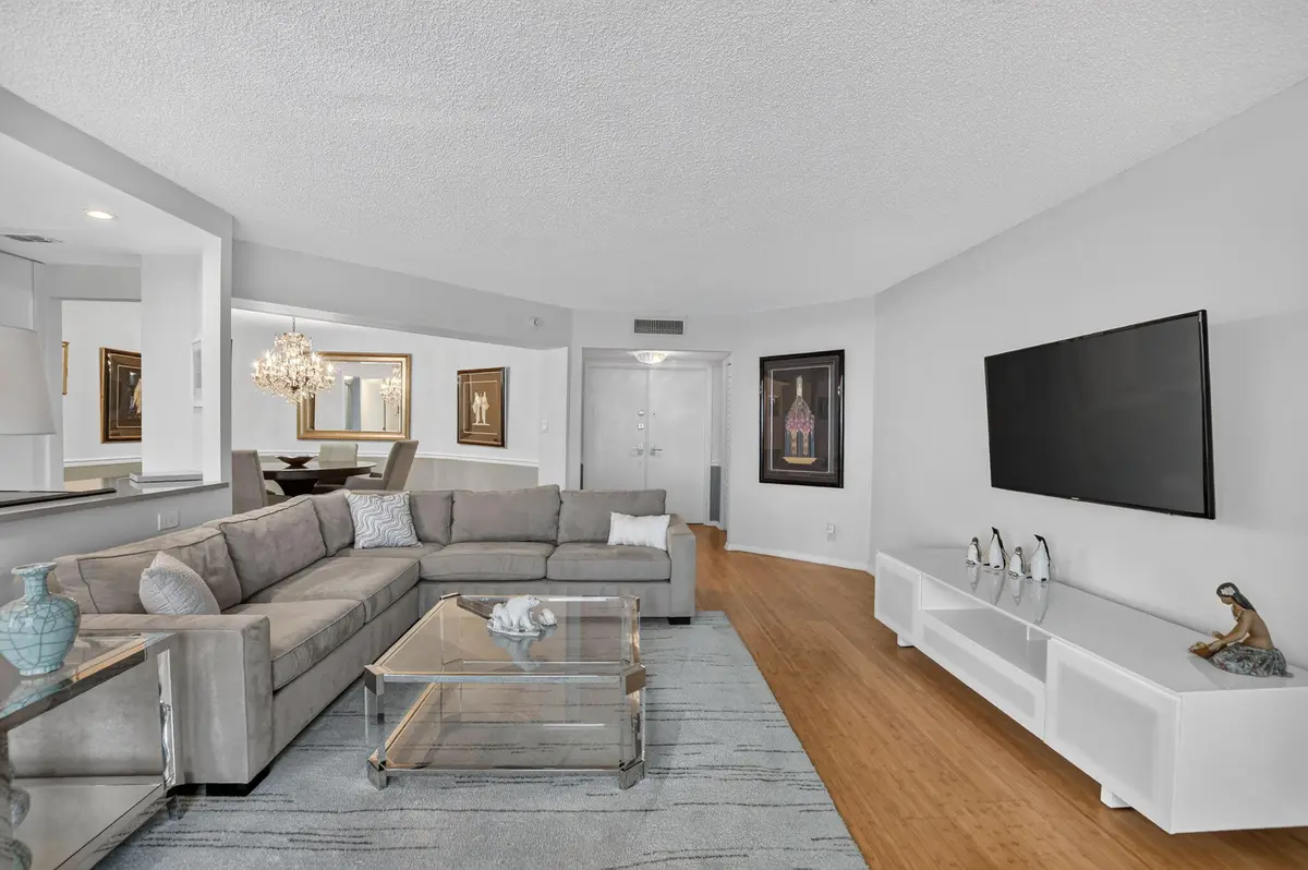 Living Rm Facing Foyer at 550 S Ocean Boulevard 2209, Boca Raton