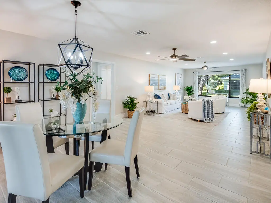 Dining/Living Area at 4240 Mango Tree Court B, Boynton Beach