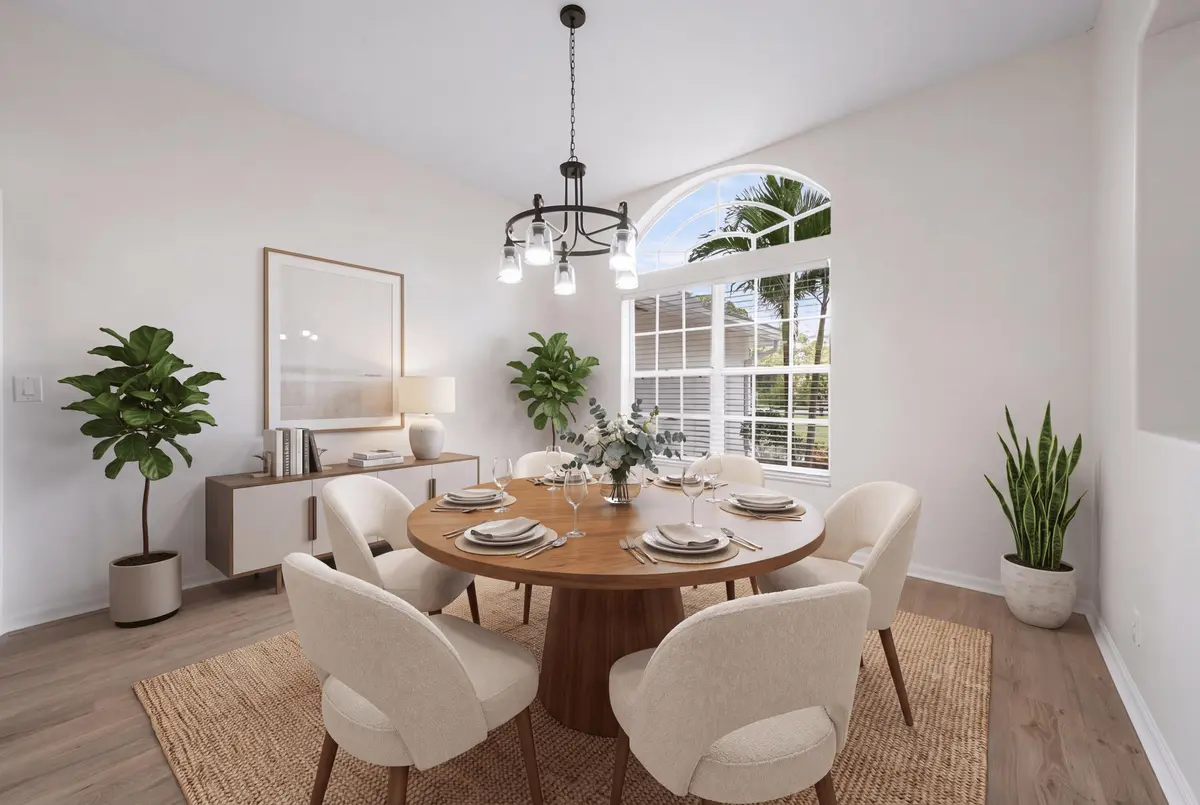 Virtually Staged Dining Room at 11356 Ira Lane, Lake Worth