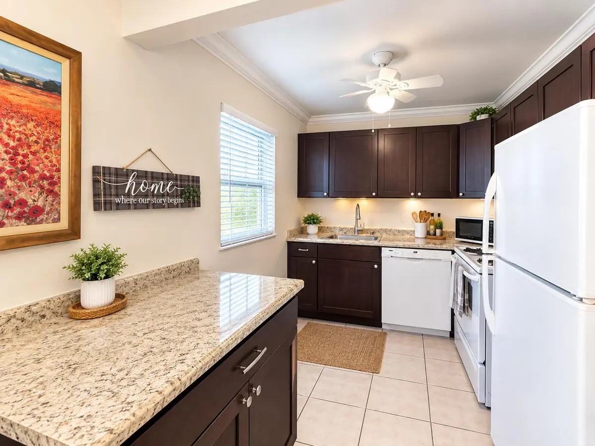 Kitchen at 173 Saxony D 173, Delray Beach
