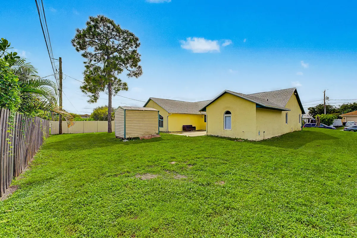 Backyard at 3617 SW MASILUNAS Street, Port St. Lucie
