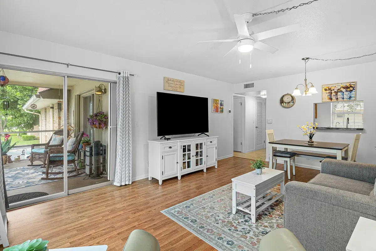 Great Room/Patio at 5510 TAMBERLANE Circle 247, Palm Beach Gardens