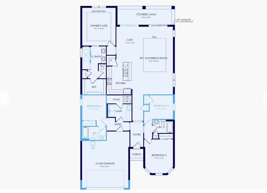 126 Floorplan at 10895 HUBBARD Court 126 Mystique, Palm Beach Gardens