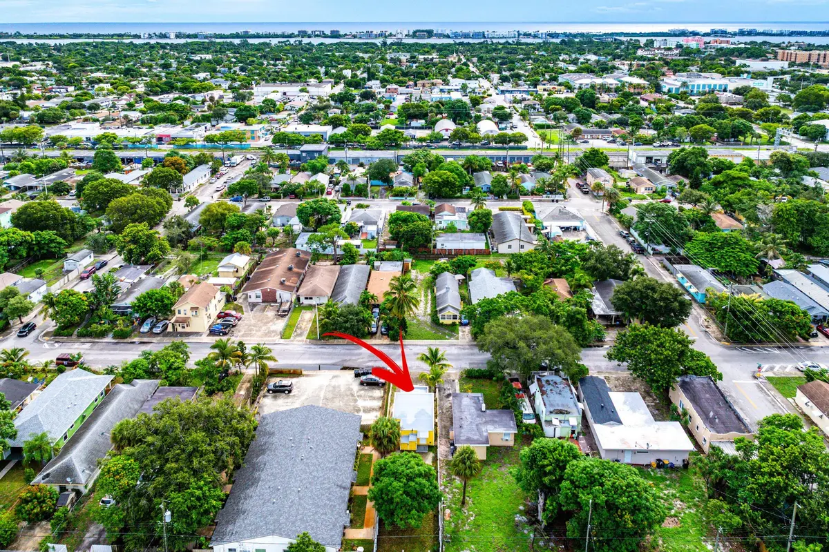 Aerial at 413 N E Street, Lake Worth Beach