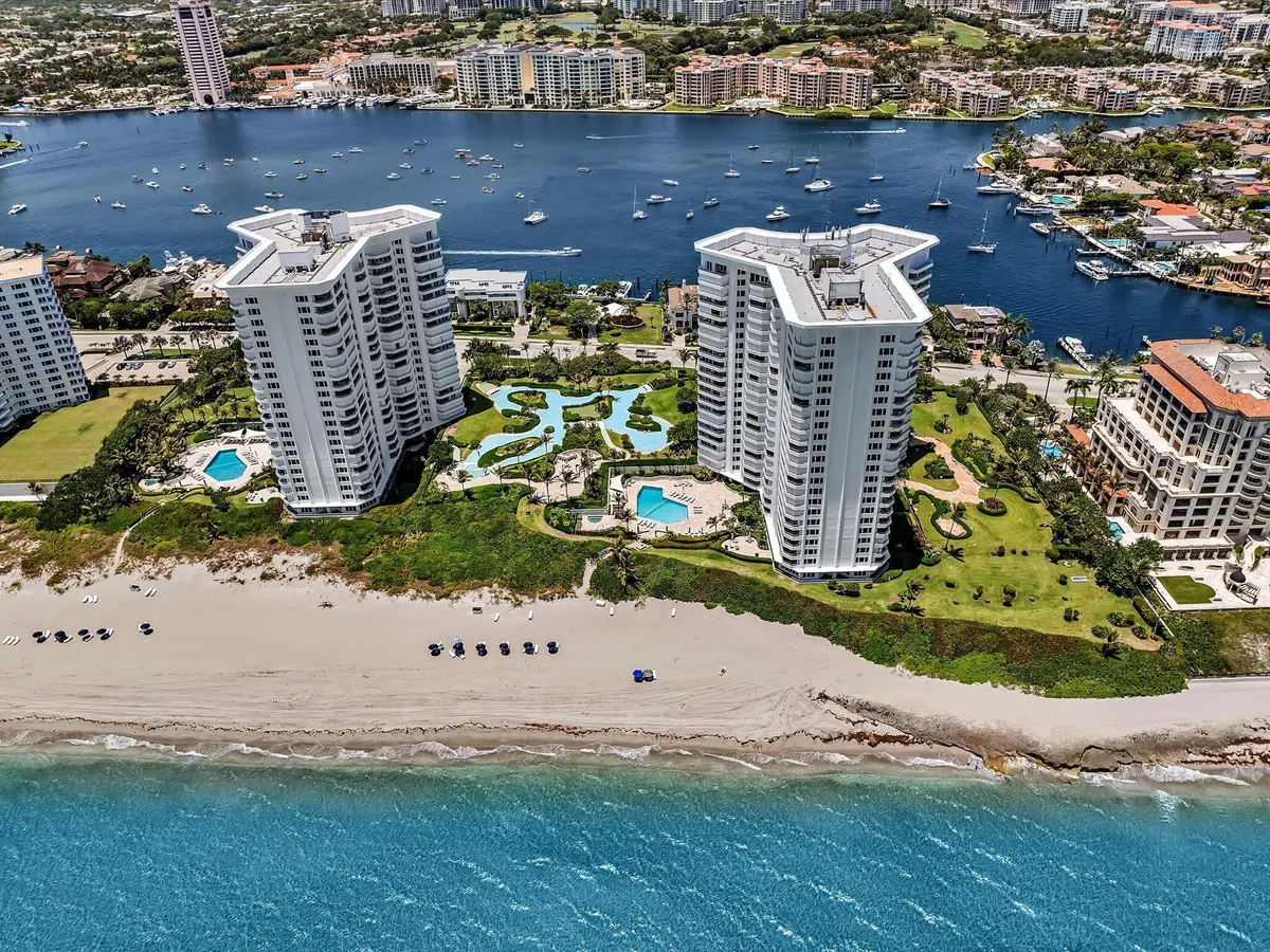 Aerial Ocean to ICW at 550 S Ocean Boulevard 2209, Boca Raton