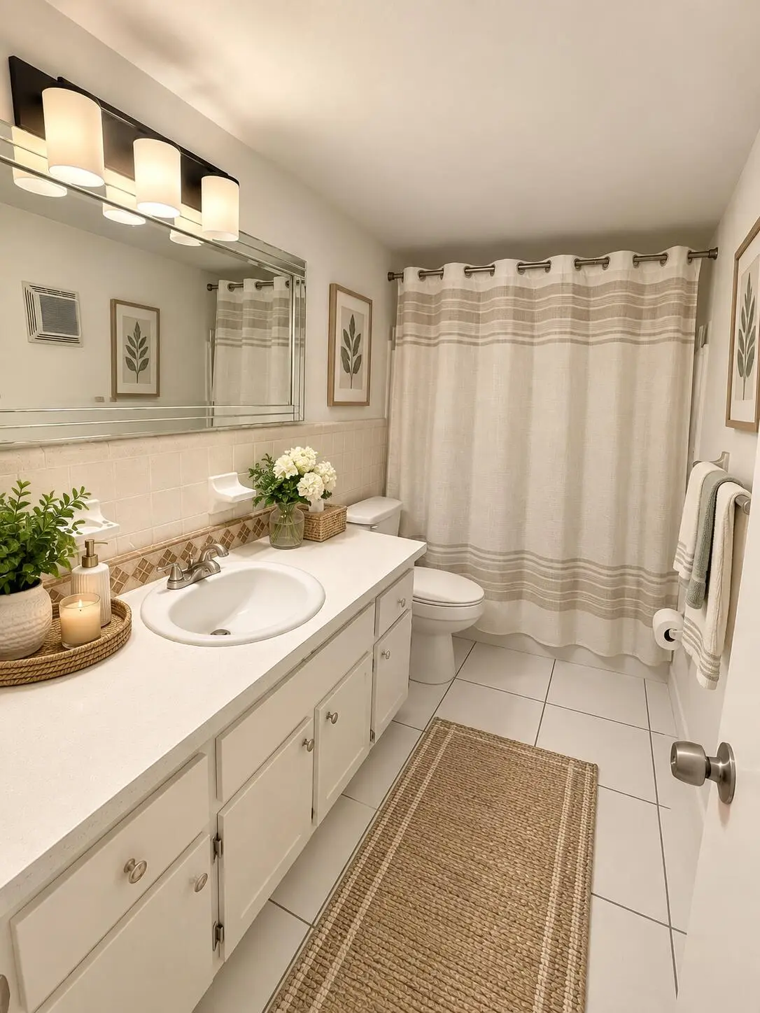virtually staged bathroom at 382 E ROYAL PALM Road 0050, Boca Raton