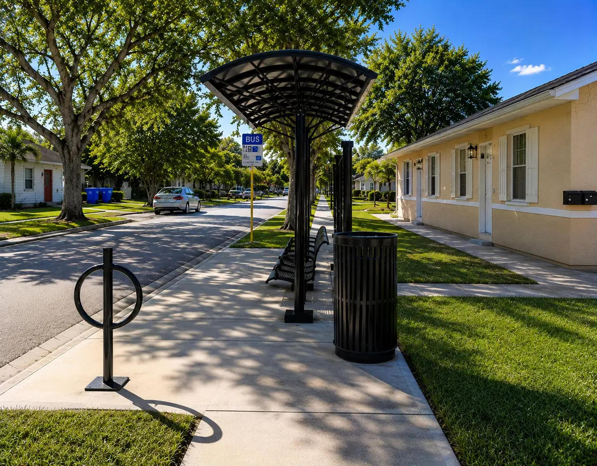Corner Lot & Bus Stop on Broner at 2302 Liberty Street, Hollywood