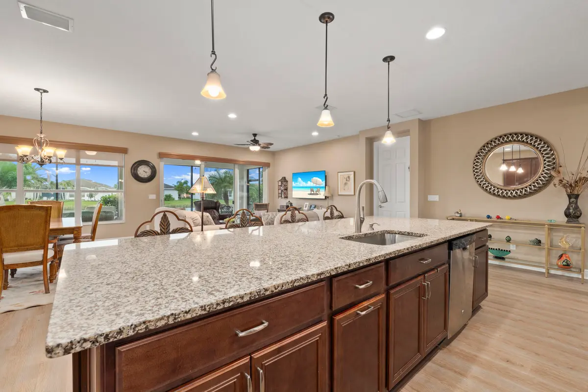 Massive Kitchen Island at 12497 SW Silverwood Avenue, Port St. Lucie