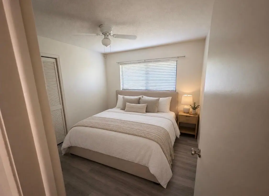 Bedroom 2 - virtually staged at 2222 NW 3rd Avenue, Boca Raton