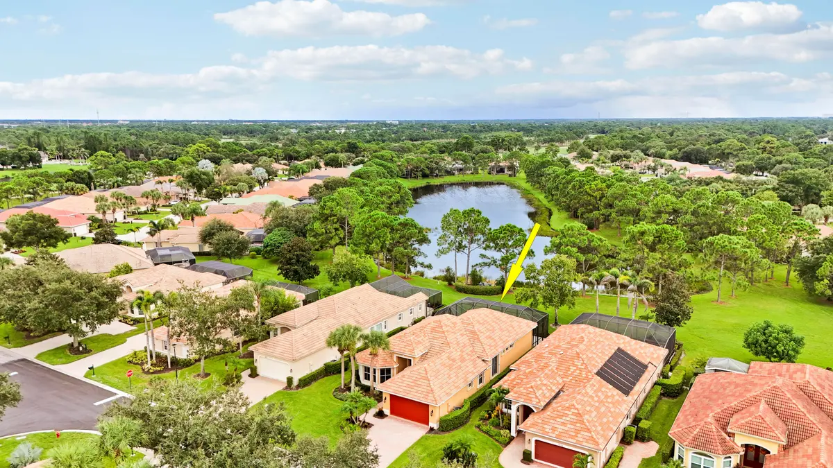 Aerial of House at 7603 Greenbrier Circle, Port St. Lucie