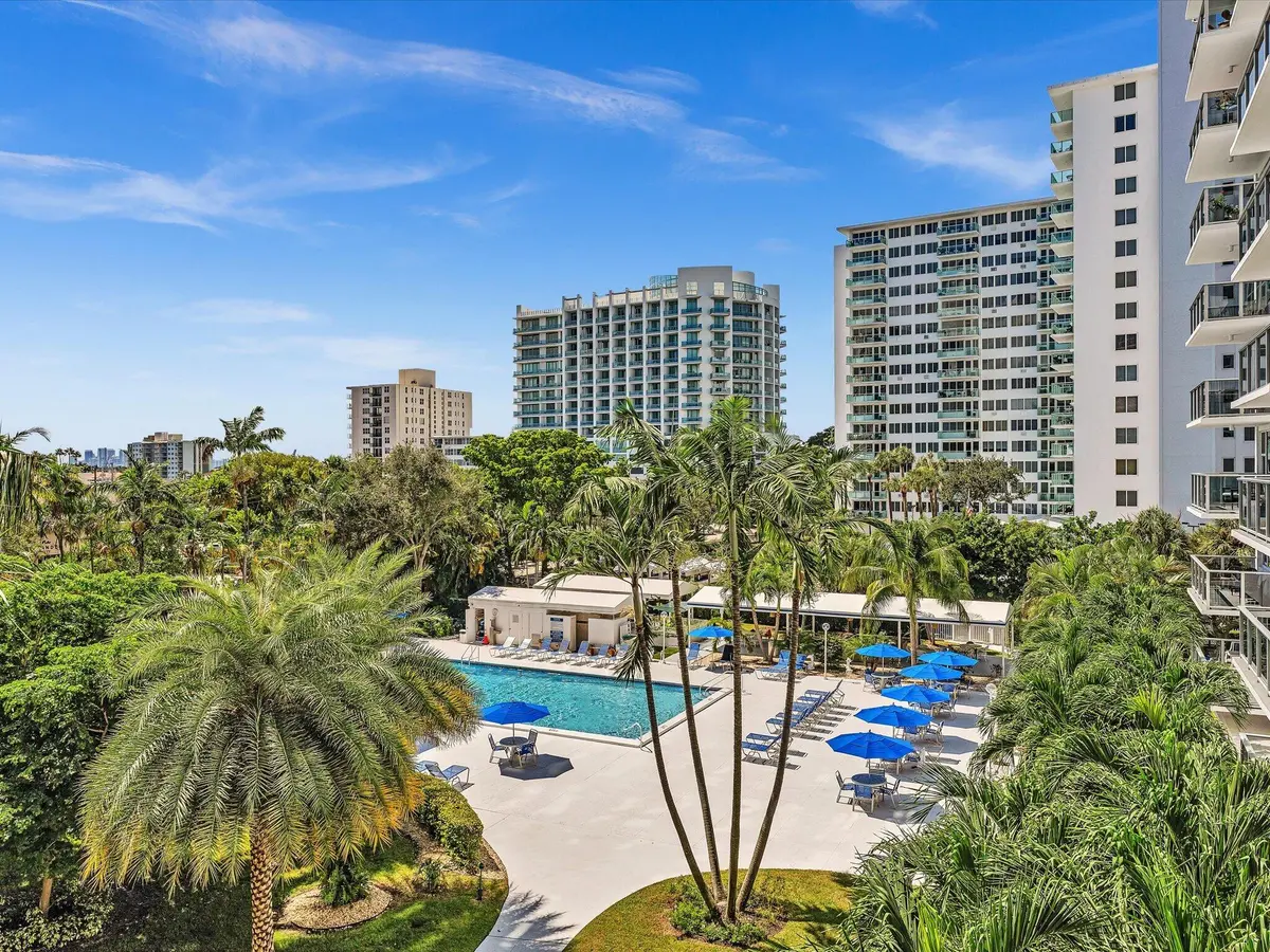Pool view at 3333 NE 34TH Street 418, Fort Lauderdale