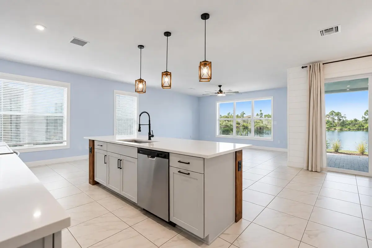 Bright Coastal Kitchen with Lake Views at 3524 NW SOLANGE Court, Jensen Beach