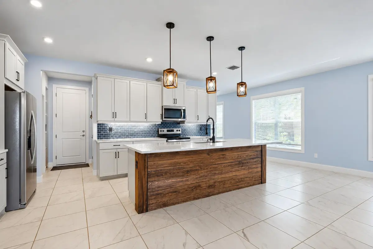 Bright Empty Modern Farmhouse Kitchen at 3524 NW SOLANGE Court, Jensen Beach