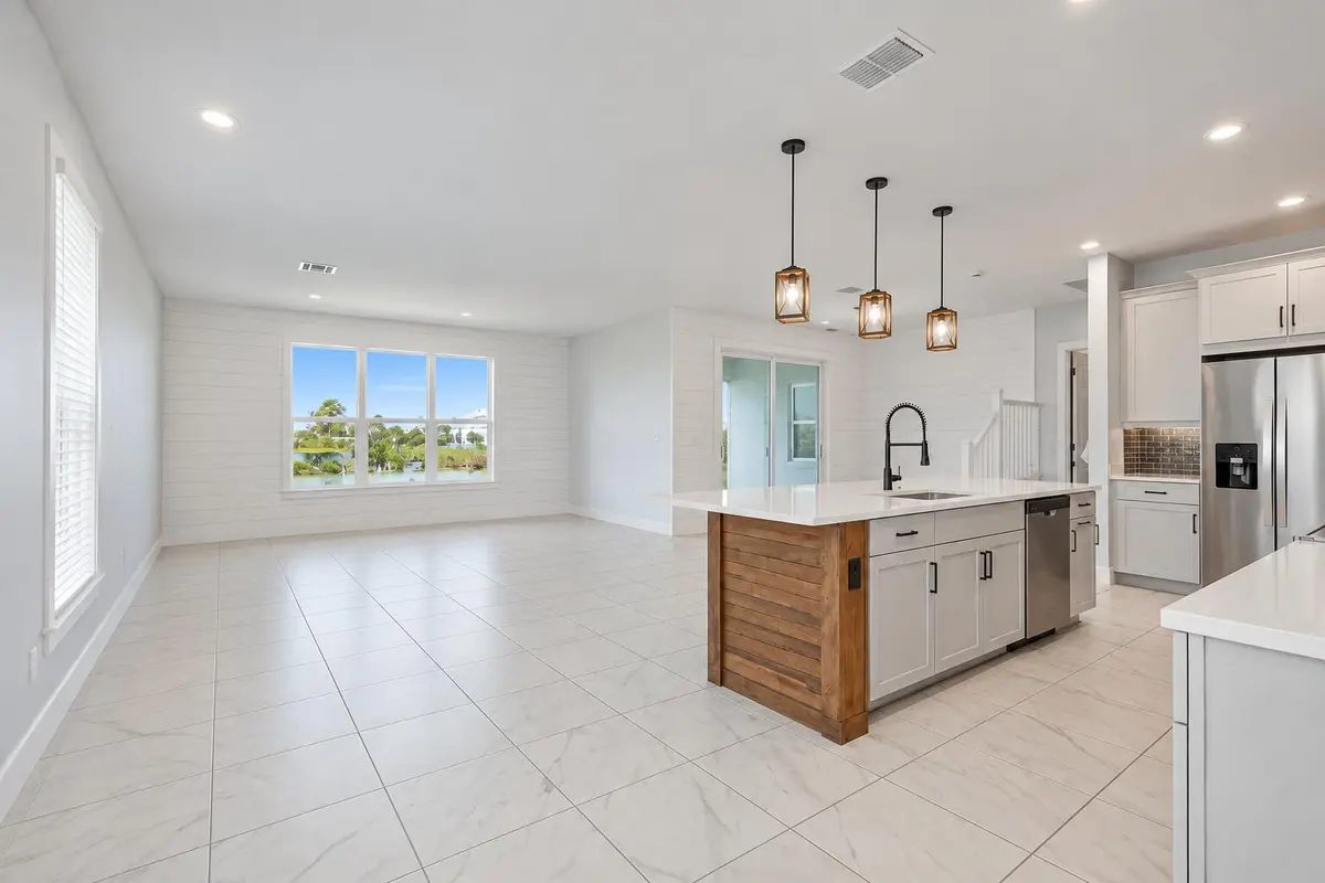 Empty Modern Coastal Open-Plan Interior at 3524 NW SOLANGE Court, Jensen Beach