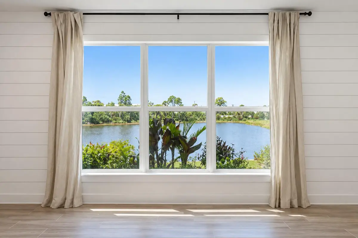 Minimalist Living Room Window View at 3524 NW SOLANGE Court, Jensen Beach