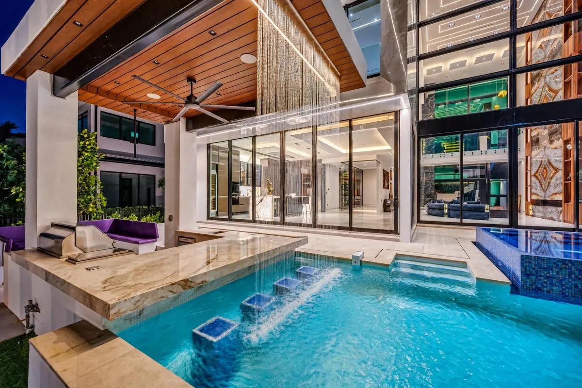 Add panal in the kitchen wine cooler and at 2856 NE 26TH Place, Fort Lauderdale