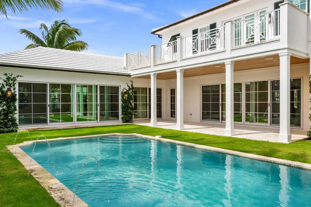 3 - Covered Loggia & Pool at 372 Franklin Road, West Palm Beach