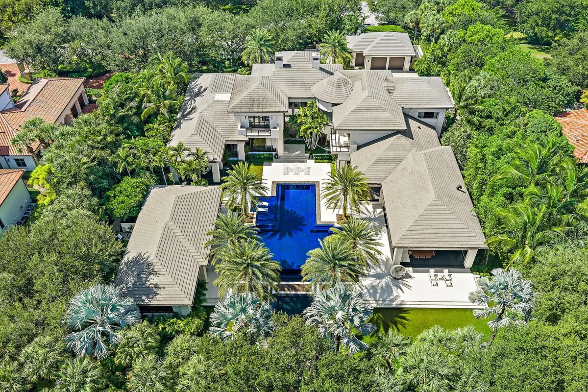 Aerial of Rear Elevation at 211 Bears Club Drive, Jupiter
