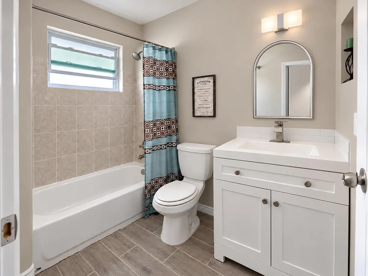 Updated Bathroom at 6985 NW 17TH Court, Margate