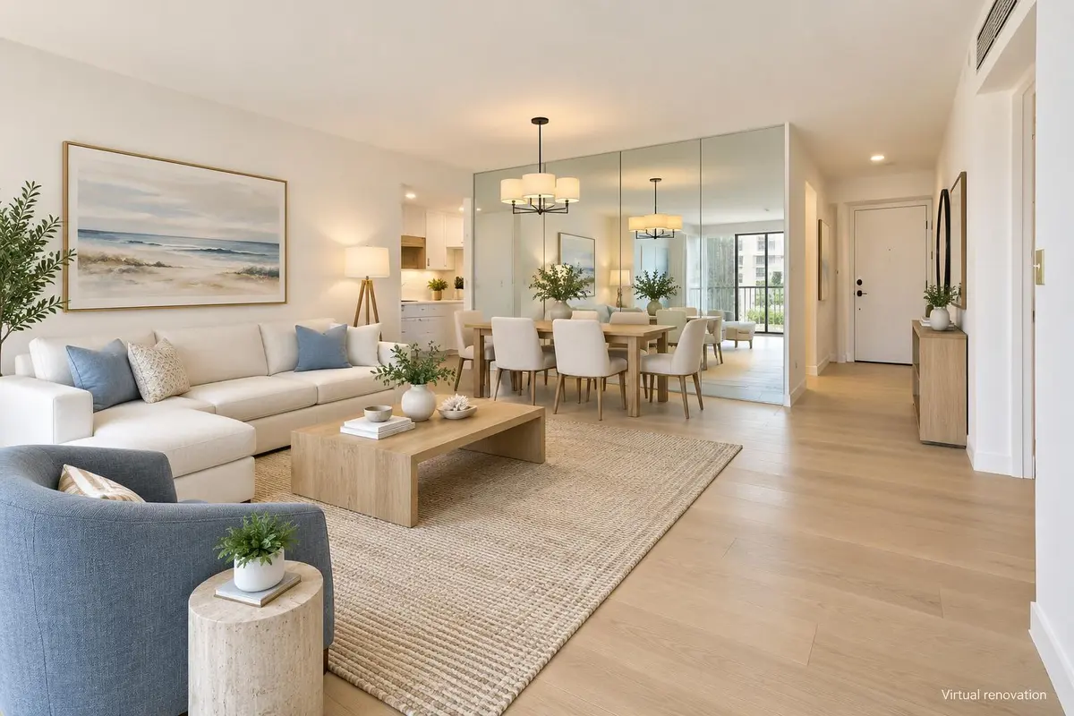 Modern Florida Living and Dining Room-1 at 205 SE 11th Terrace, Dania Beach
