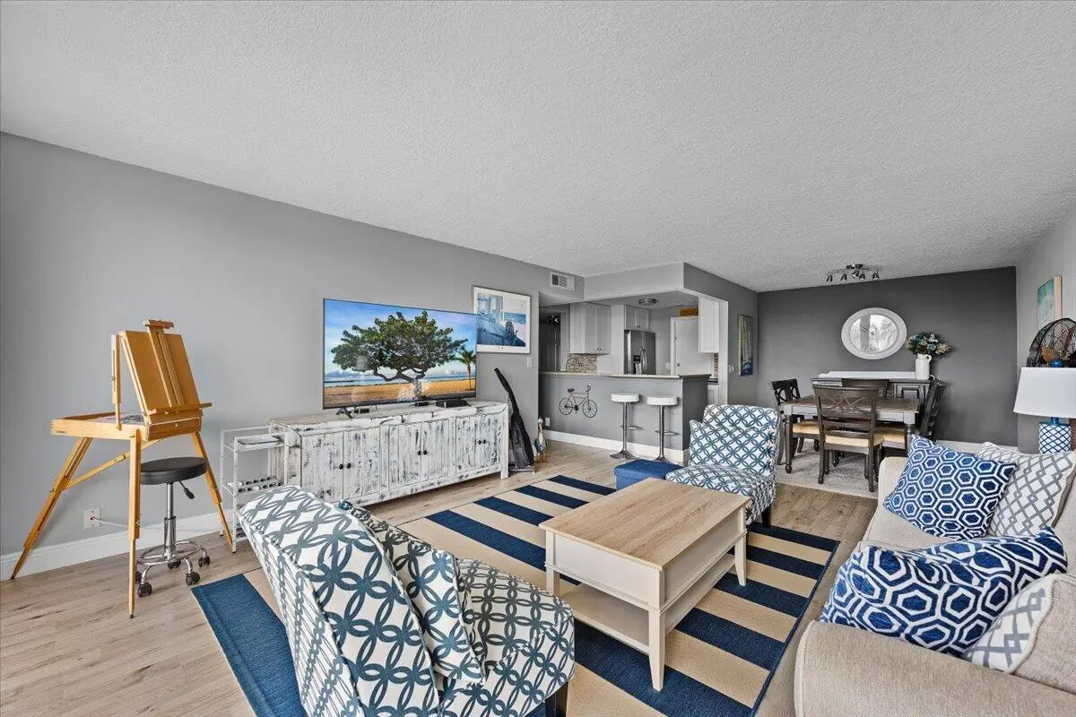 Living Room at 630 Ocean Drive 407, Juno Beach