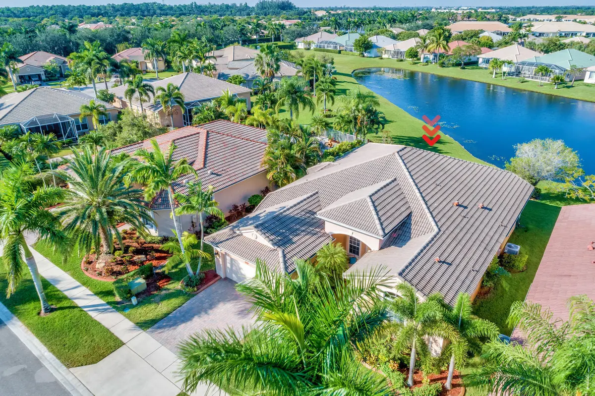 Aerial House at 9542 Lantern Bay Circle, West Palm Beach