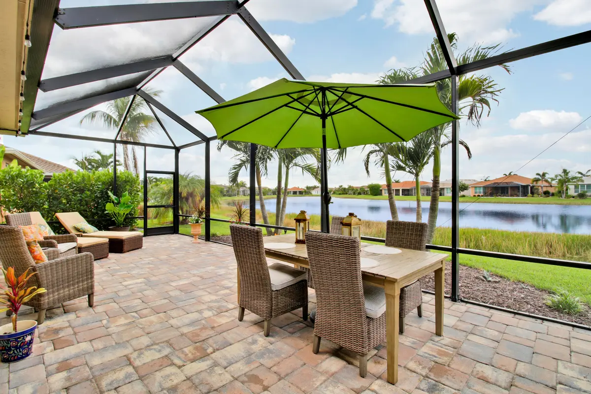 Expansive Screened Lanai at 12350 SW Weeping Willow Avenue, Port St. Lucie