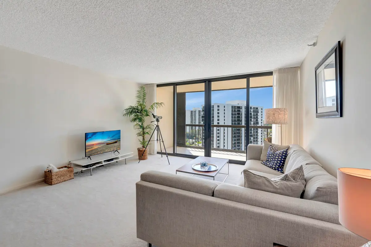 Living Room 2 at 4740 S Ocean Boulevard 1415, Highland Beach