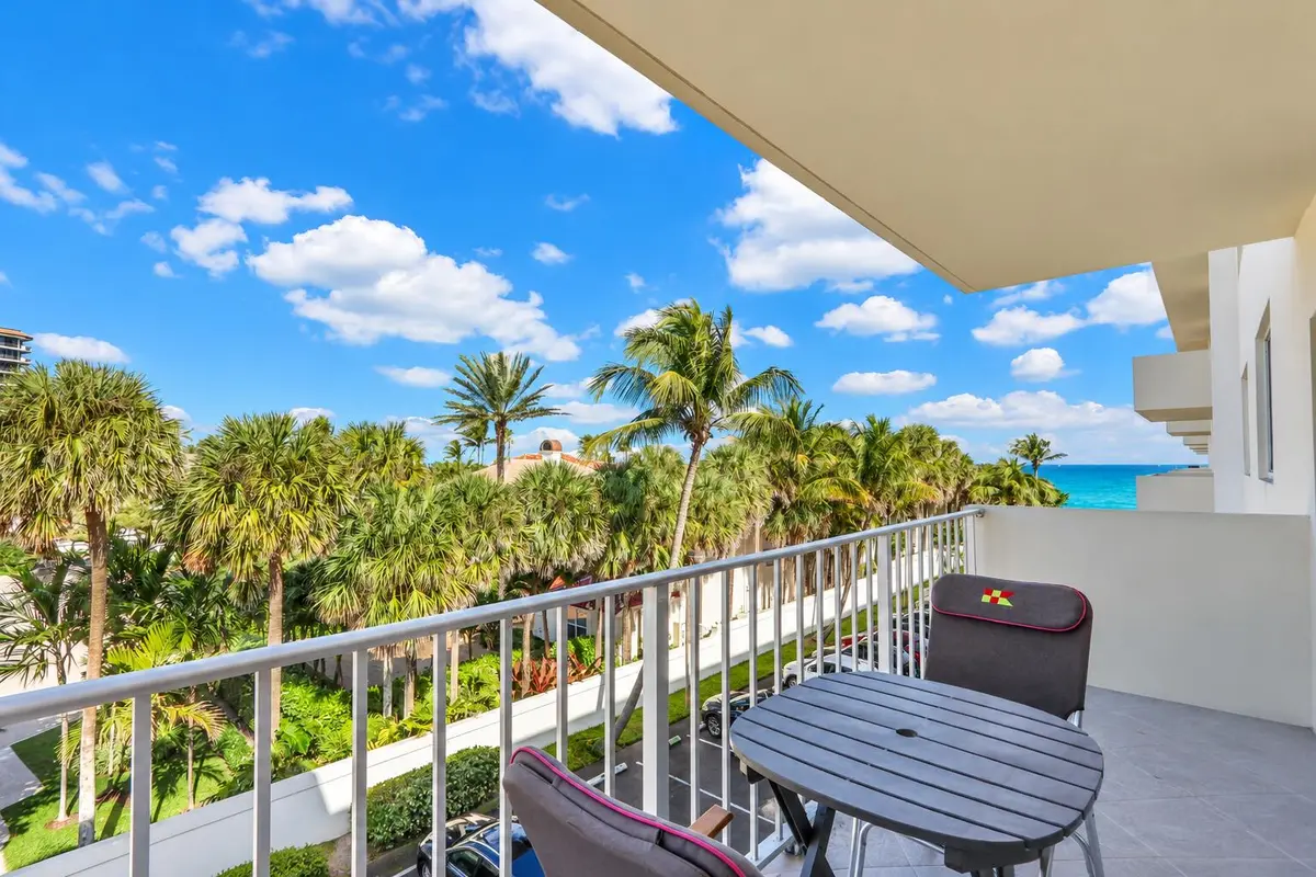 Ocean Views from Balcony at 630 Ocean Drive 407, Juno Beach