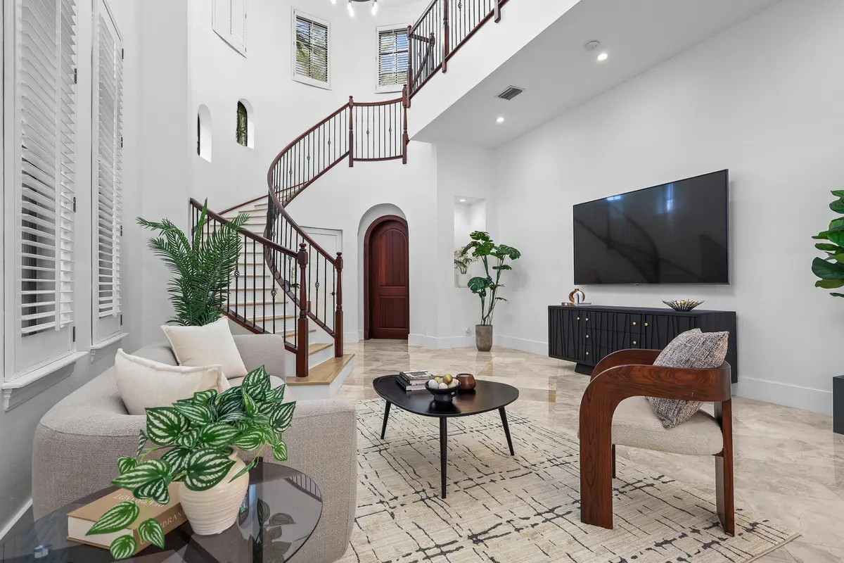 Living Room at 9417 SATINLEAF Place, Parkland