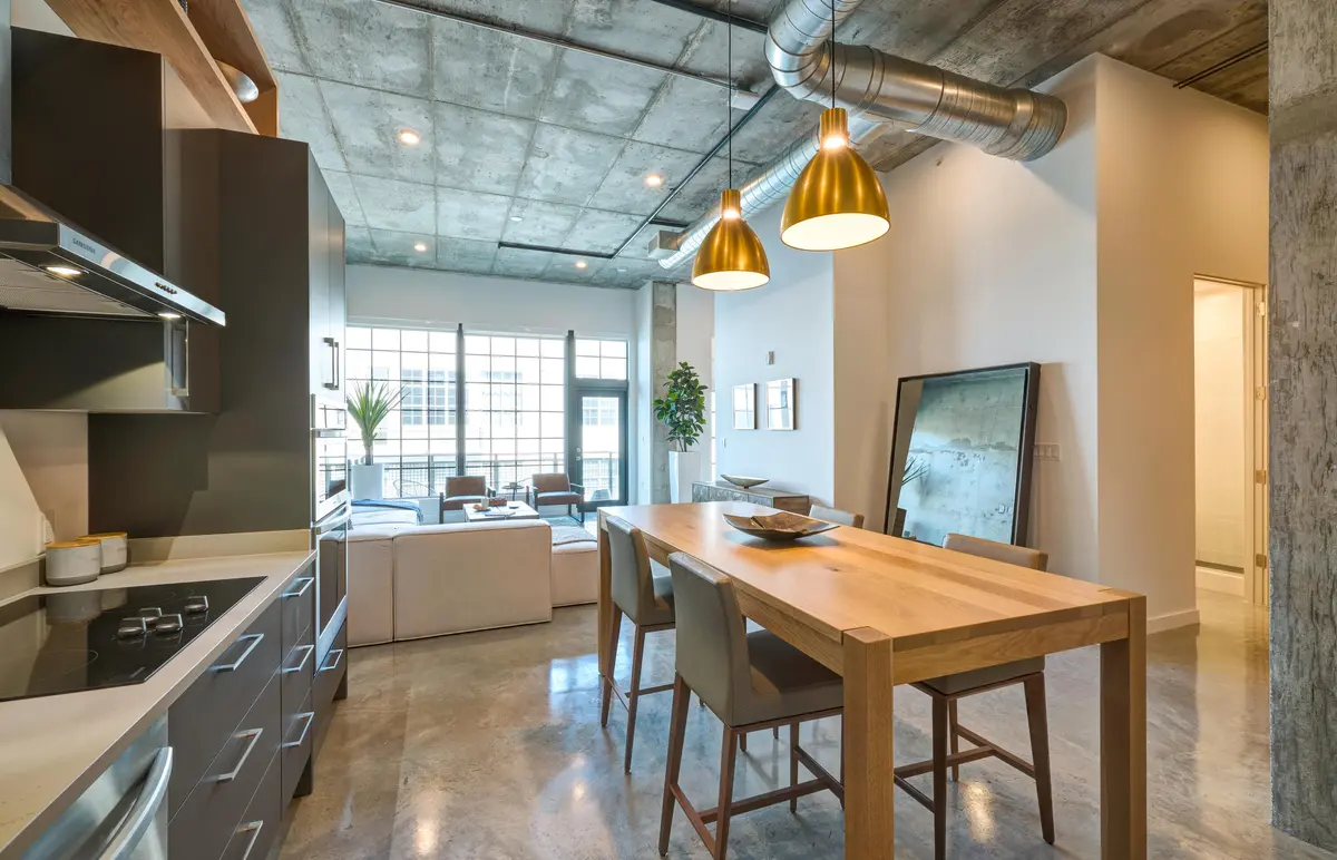 705 kitchen to living room at 401 NW 1ST Avenue 405, Fort Lauderdale